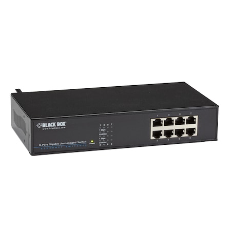Black Box 8 Port 101001000 Rj 45 Unmanaged Gigab LGB408A-R2